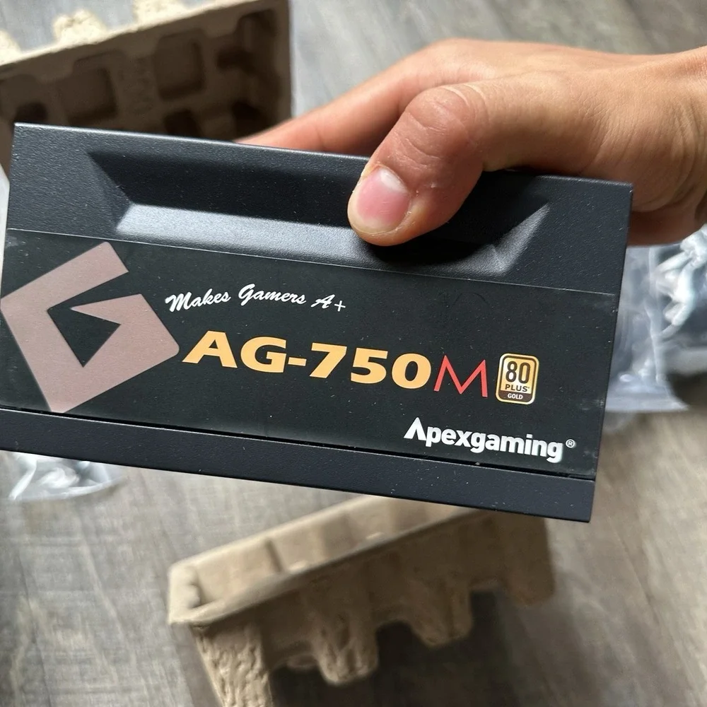 APEXGAMING NEW 750W 80+ GOLD Certified FULL MODULAR Gaming Power Supply AG-750M